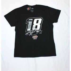 Joe Gibbs Racing Kyle Busch Black Short Sleeve Nascar #18 Racing T-Shirt - XL